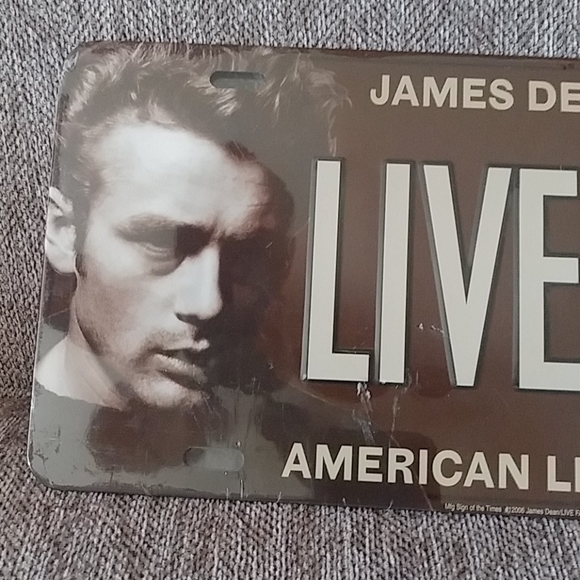 James Dean Live Fast License Plate - Picture 2 of 11